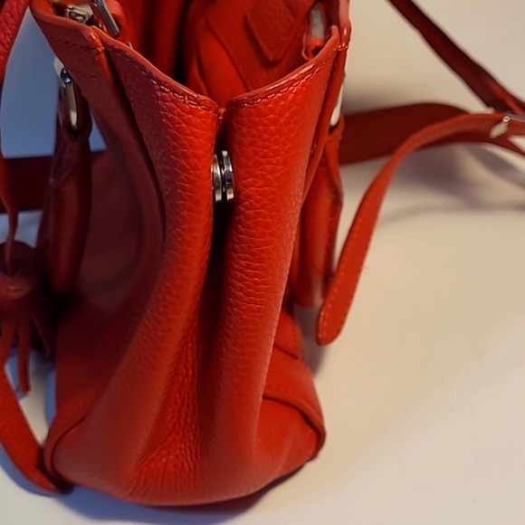 Valentina genuine leather red convertible purse - Picture 7 of 11